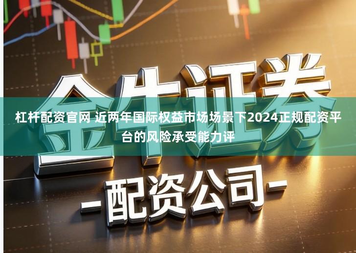 杠杆配资官网 近两年国际权益市场场景下2024正规配资平台的风险承受能力评